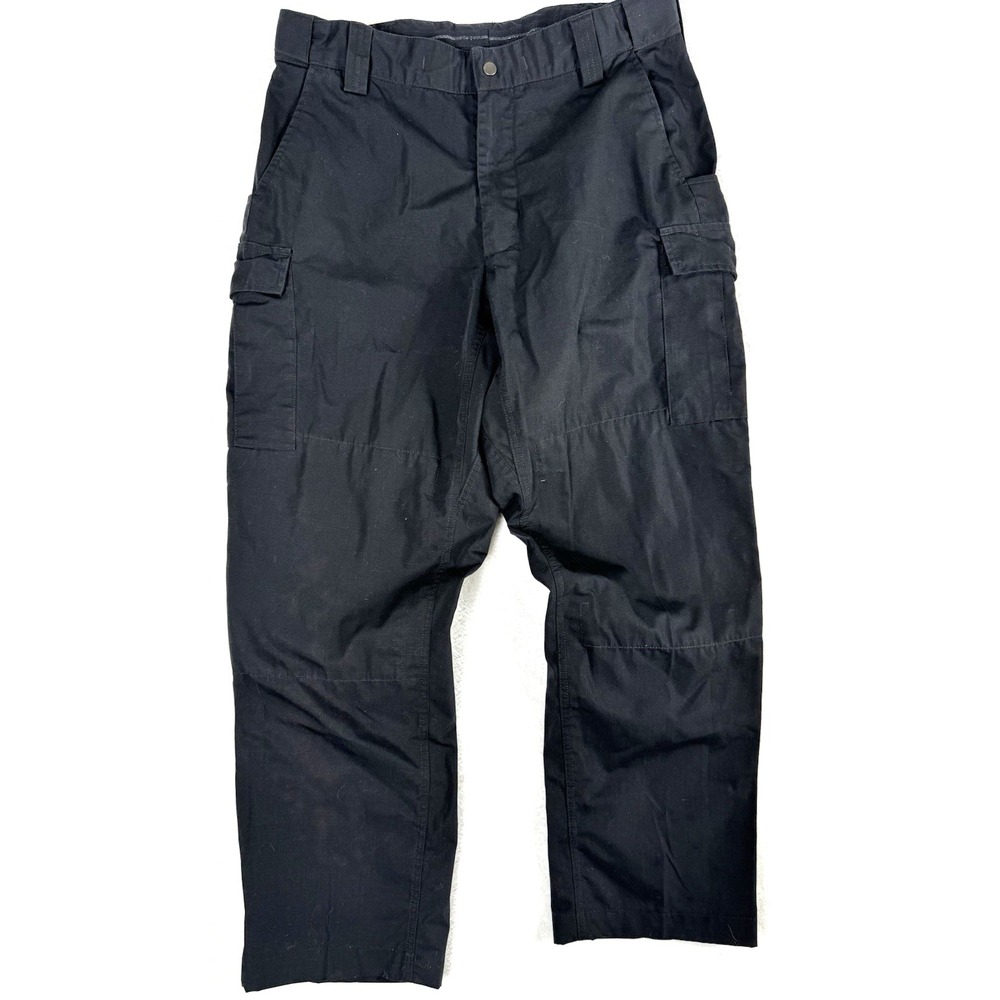 BLAUER 8831 BDU Tactical Uniform Ripstop Cargo Pants Mens Blk 36x36 (Fits 34x29)